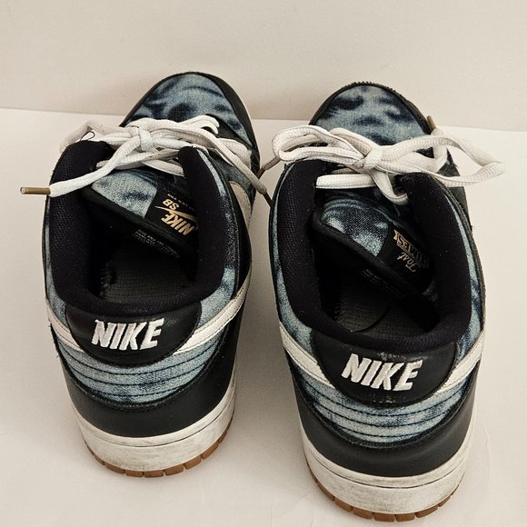 Nike SB Dunk Low Premium Shoes Men’s Size 13 Black/Denim Camo Fast Times 2015 main image 8